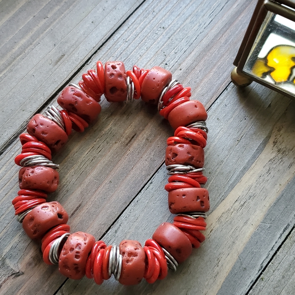 Vintage red bracelet